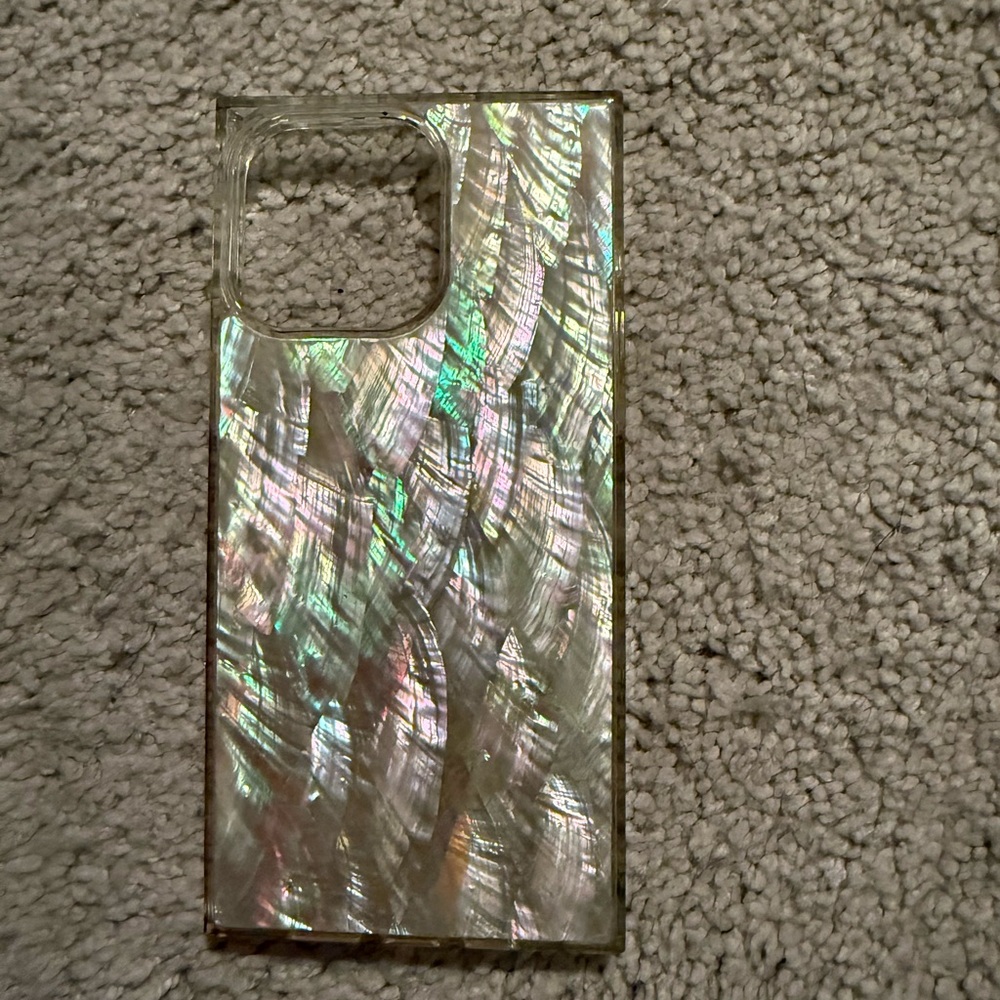FLAUNT Apple iPhone 15 Pro Max Mother of Pearl Iridescent Phone Case